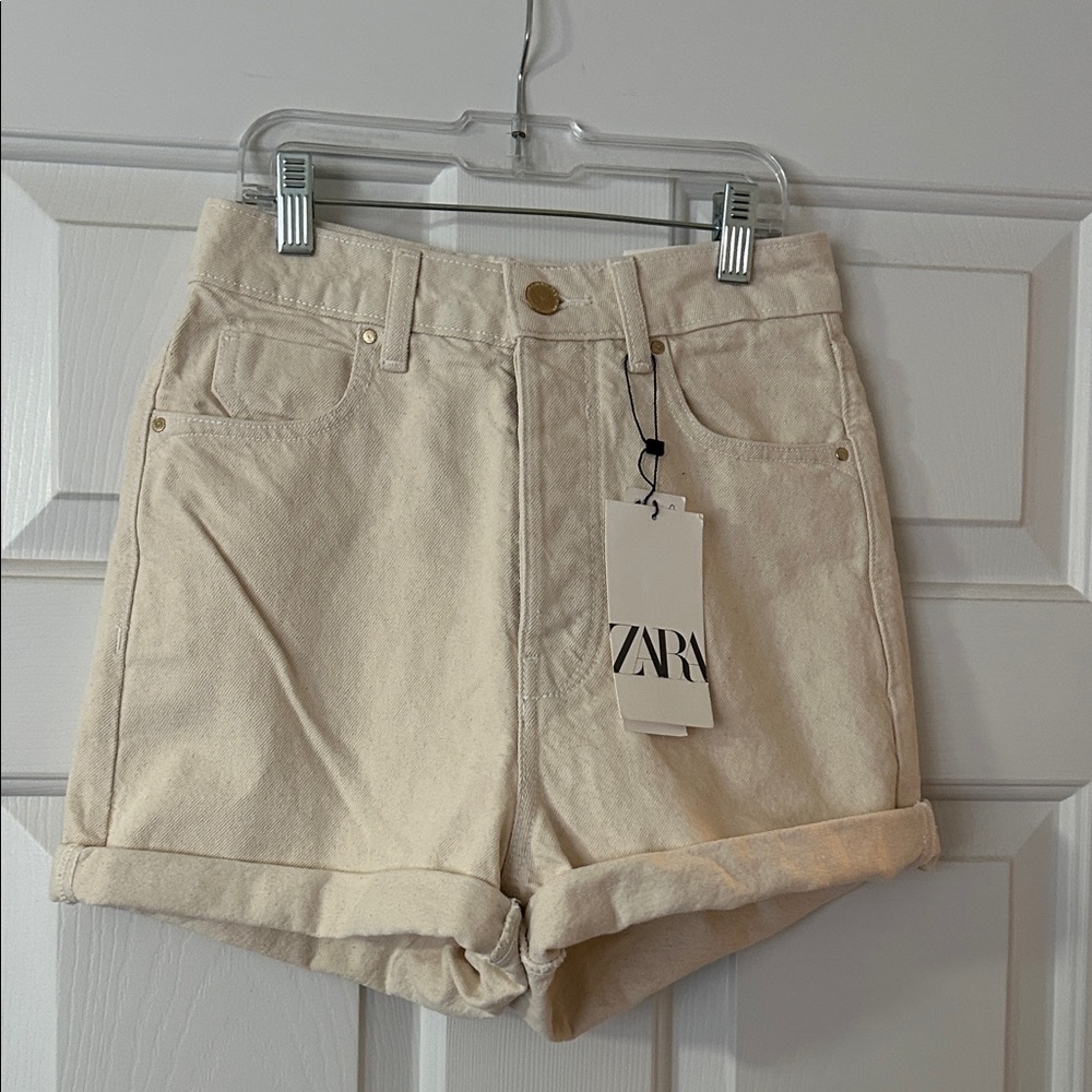 Cream shorts